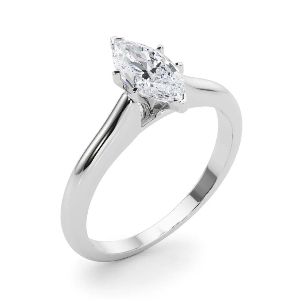 Isabella Marquise Diamond Solitaire Engagement Ring