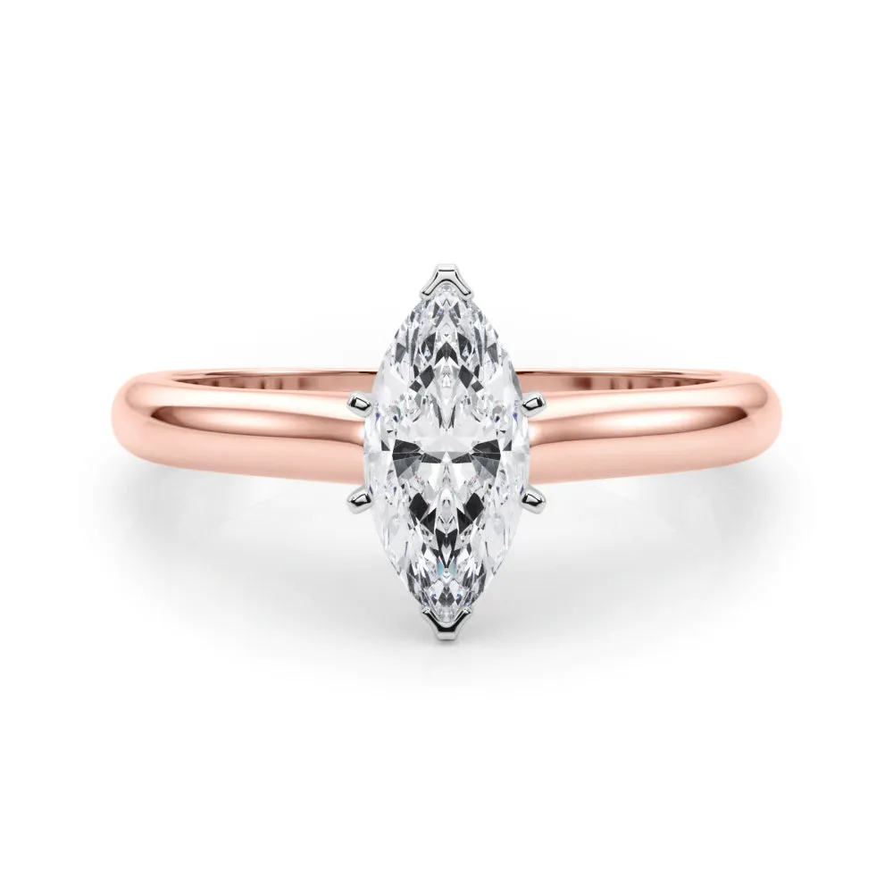 Isabella Marquise Diamond Solitaire Engagement Ring