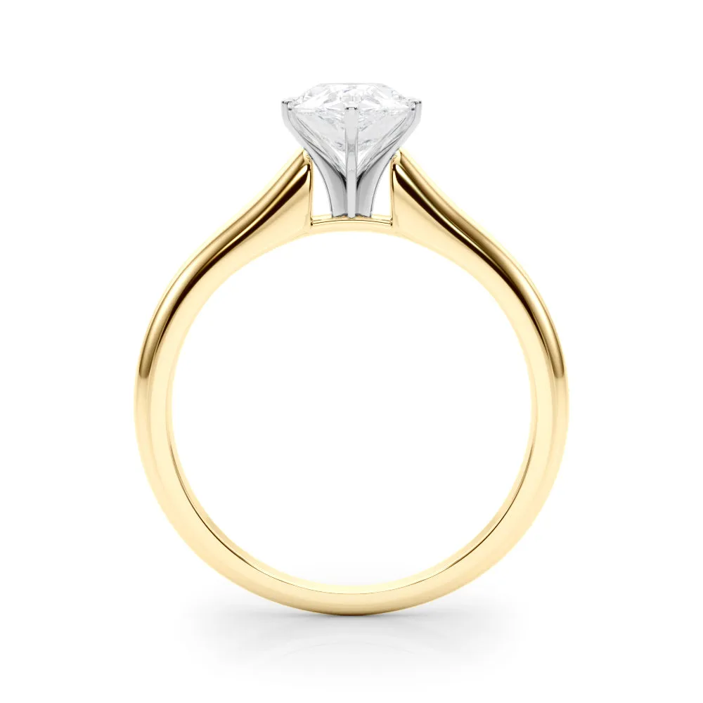 Isabella Pear Diamond Solitaire Engagement Ring