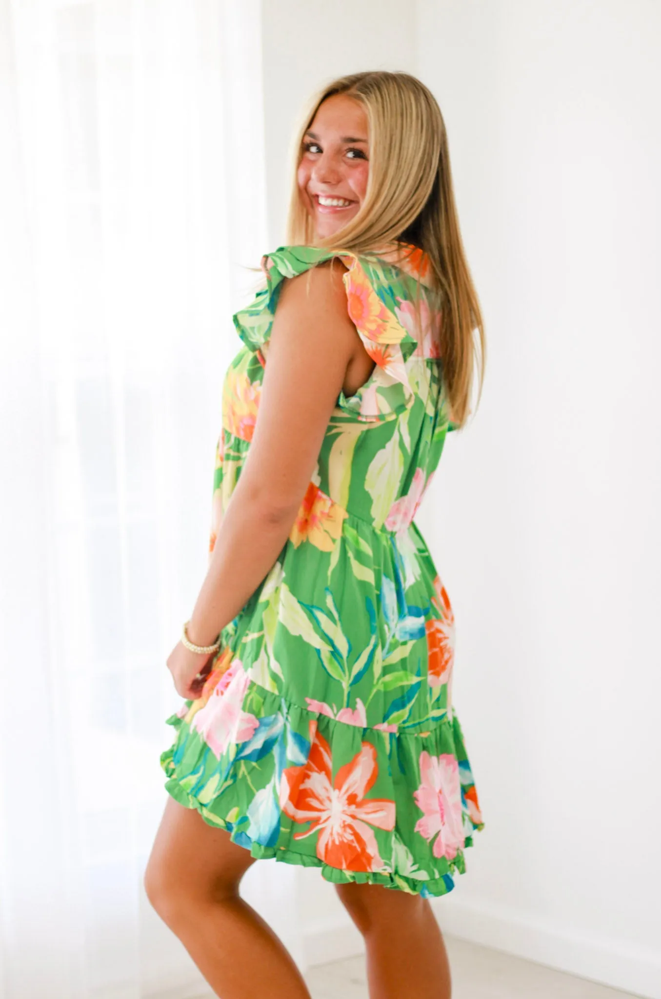 Island Fever Floral Dress