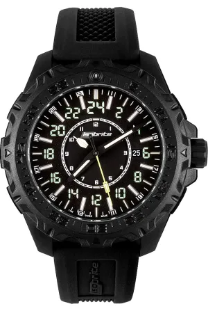 IsoBright MIL24, True 24 Hour Military and Pilot's Watch with T100 Tritium, ISO3011