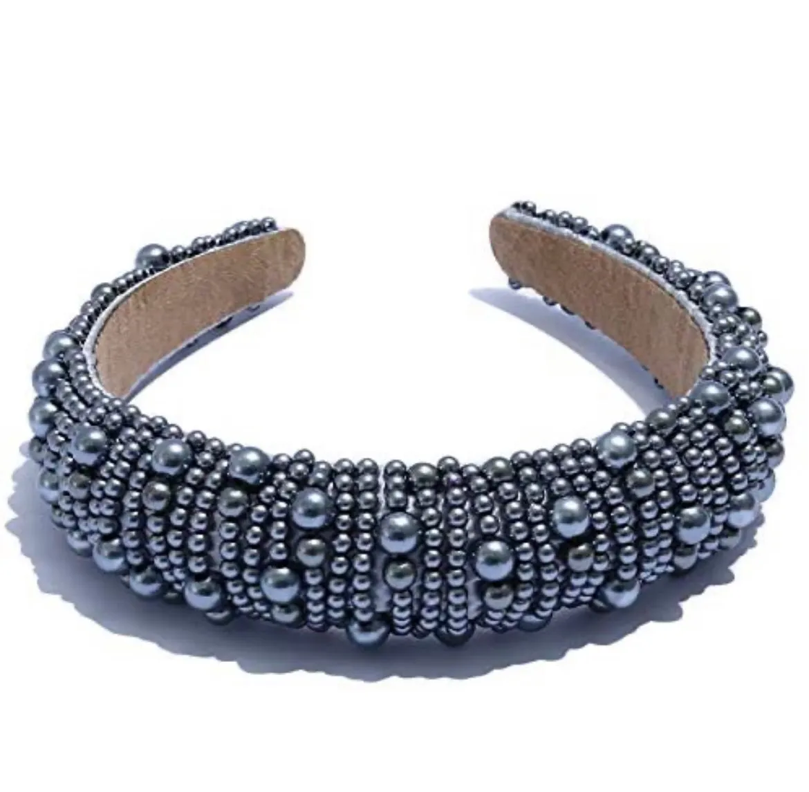 Ivy Luxury  Sponge headband with beads for women