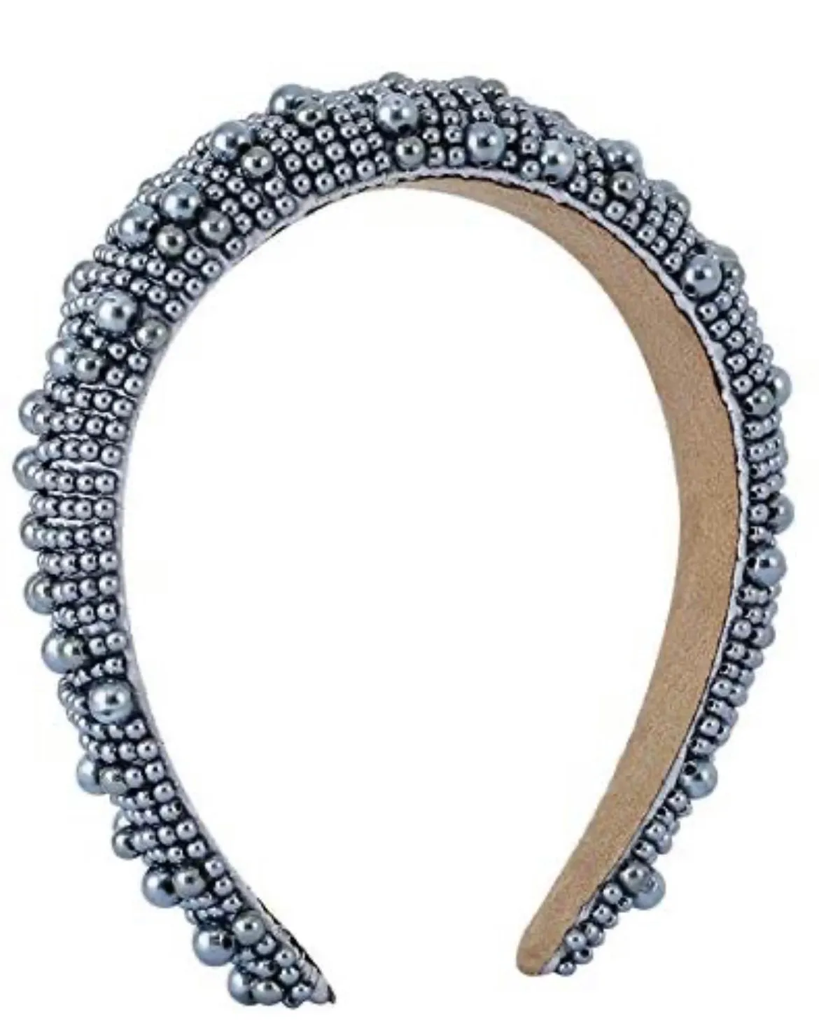 Ivy Luxury  Sponge headband with beads for women