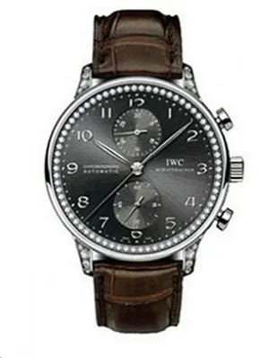 IWC - Portuguese Chronograph Automatic - White Gold and Diamonds