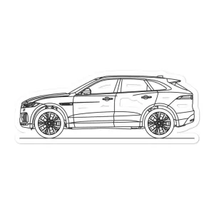 Jaguar F-Pace Silhouette Sticker