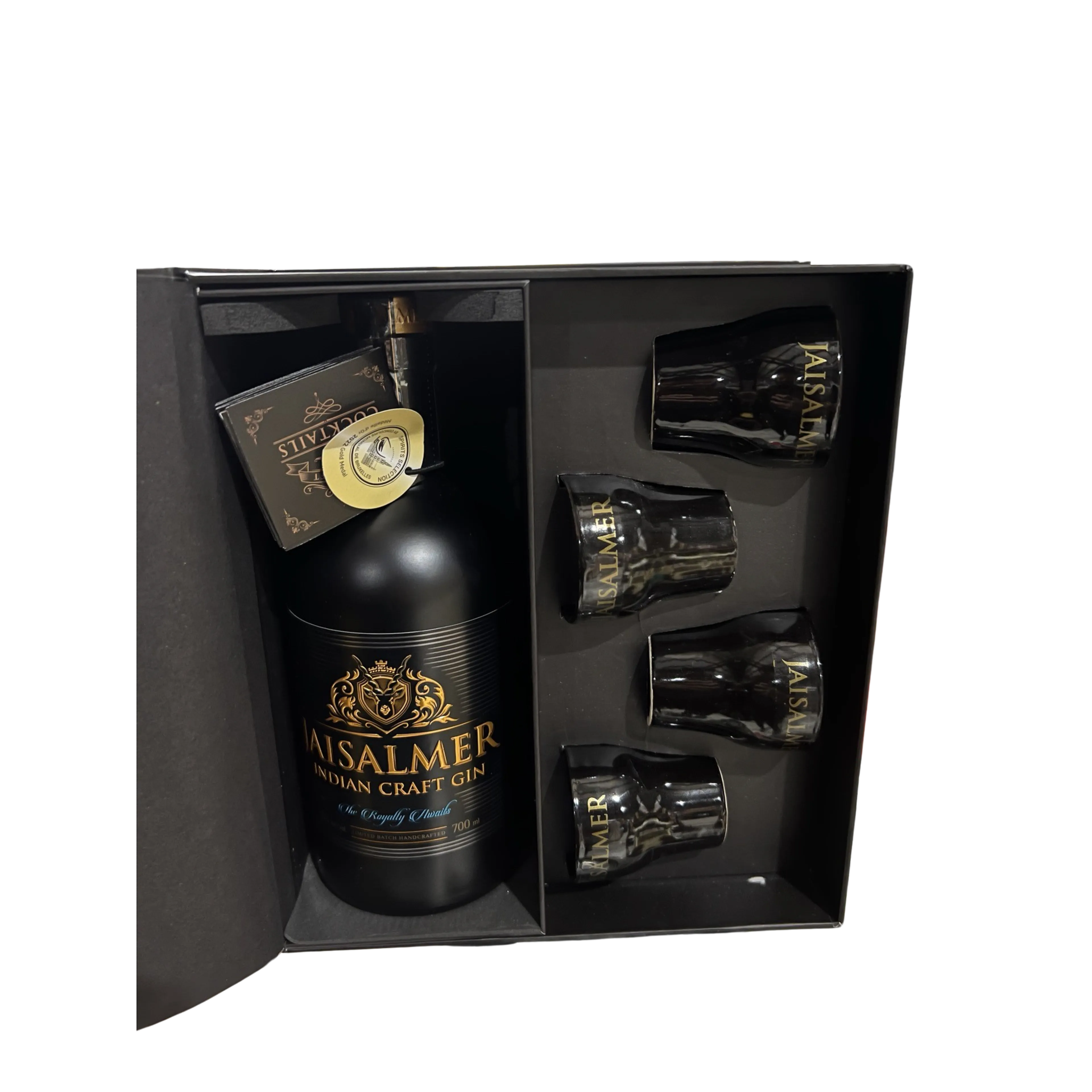 Jaisalmer Gin & 4 Shot Glasses Gift Pack 700ml