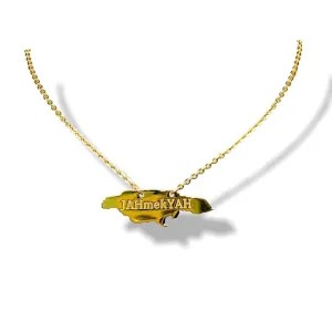 Jamaica pendant gold plated necklace