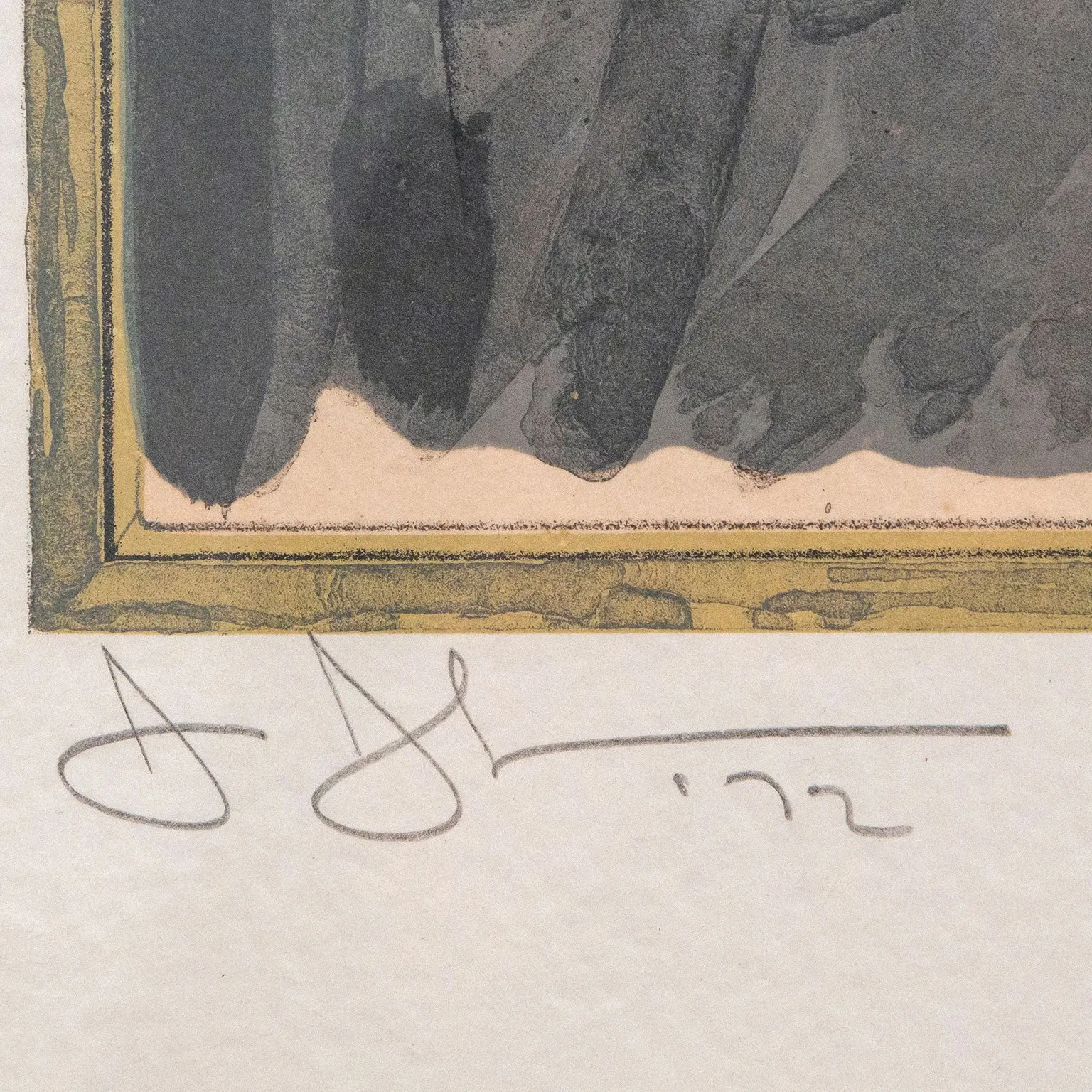 JASPER JOHNS "EVIAN" LITHOGRAPH, 1972