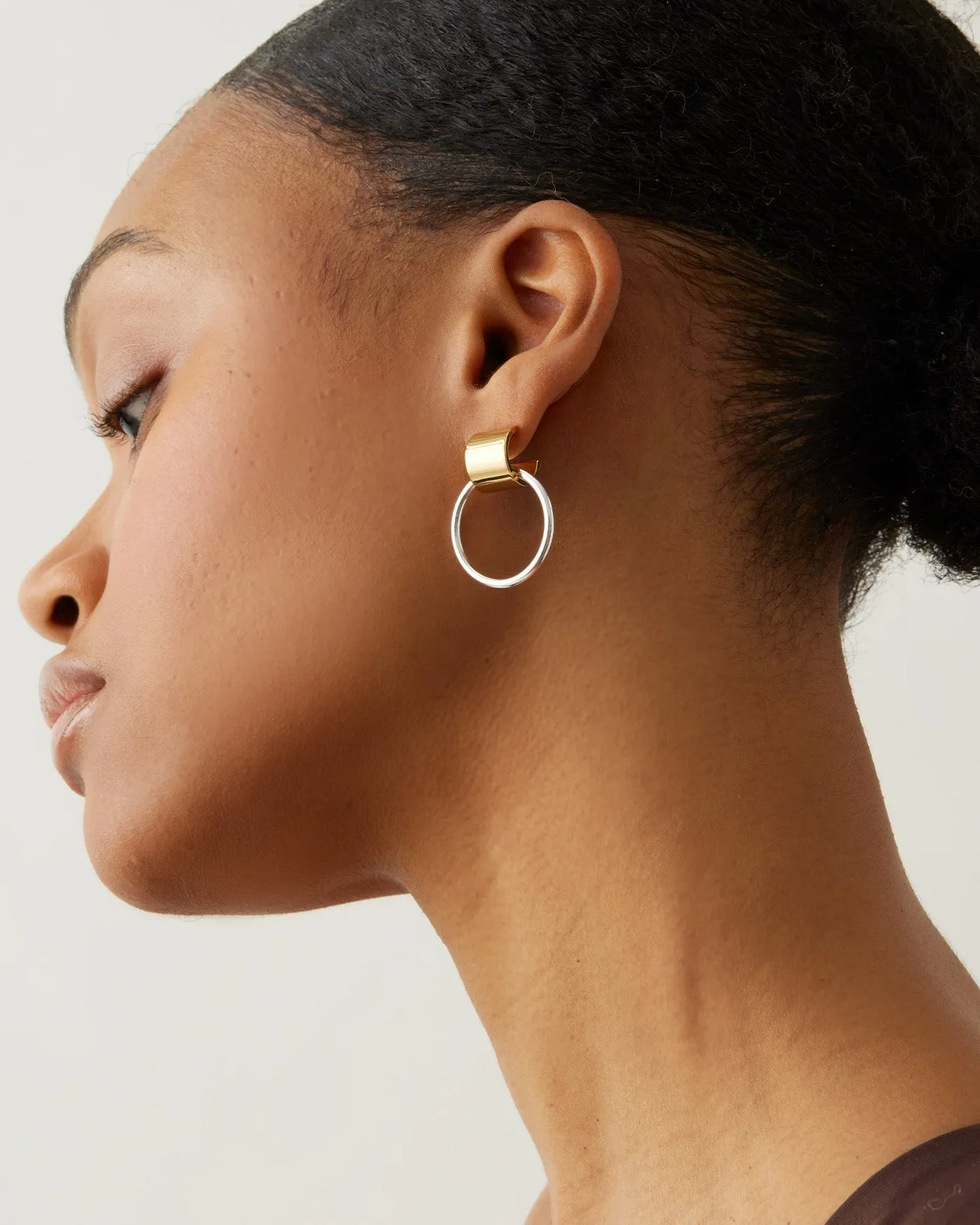 Jenny Bird Faye Knockers Earring in Two-Tone
