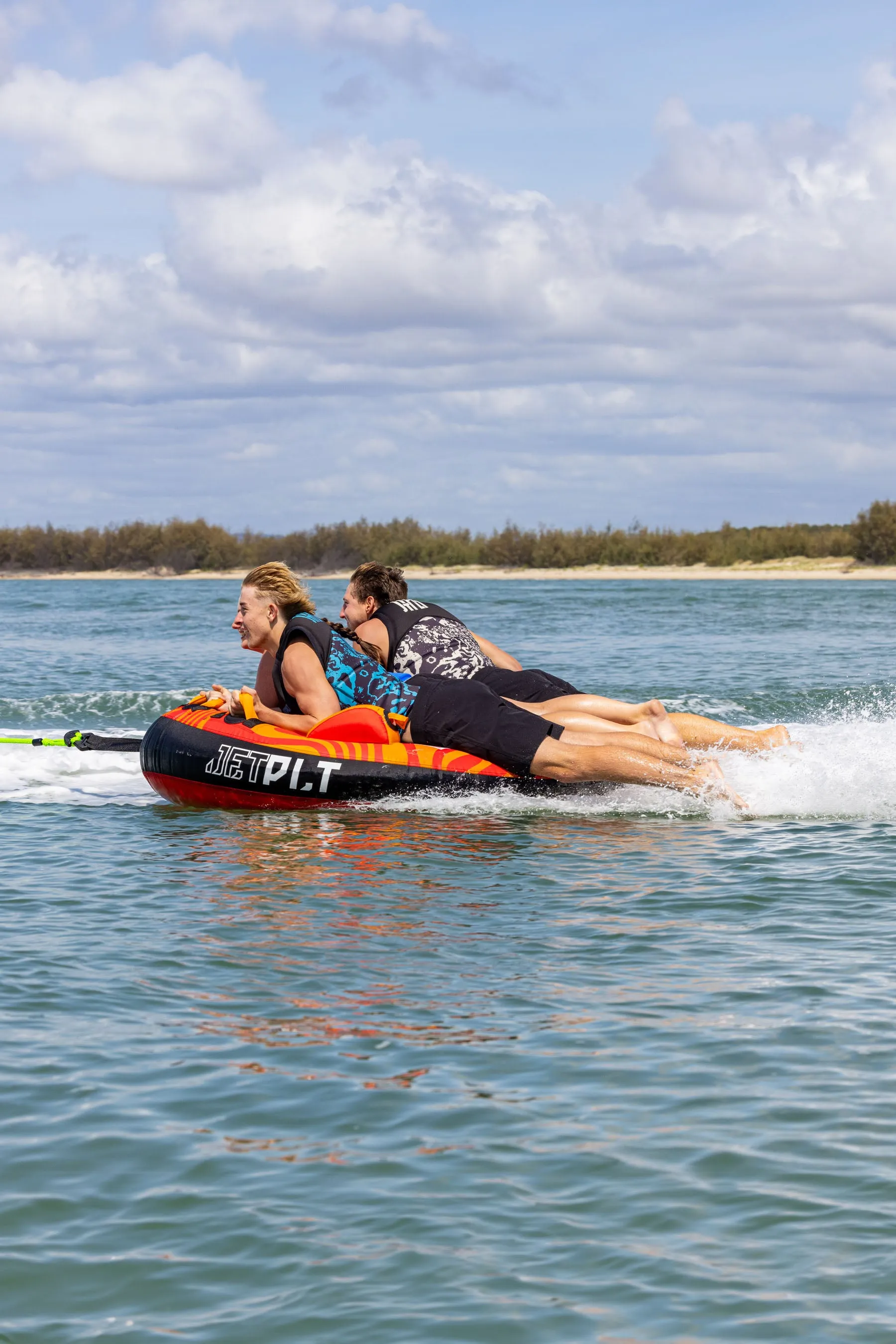 Jetpilot Skimmer 3 Person Towable Tube - Red/Orange