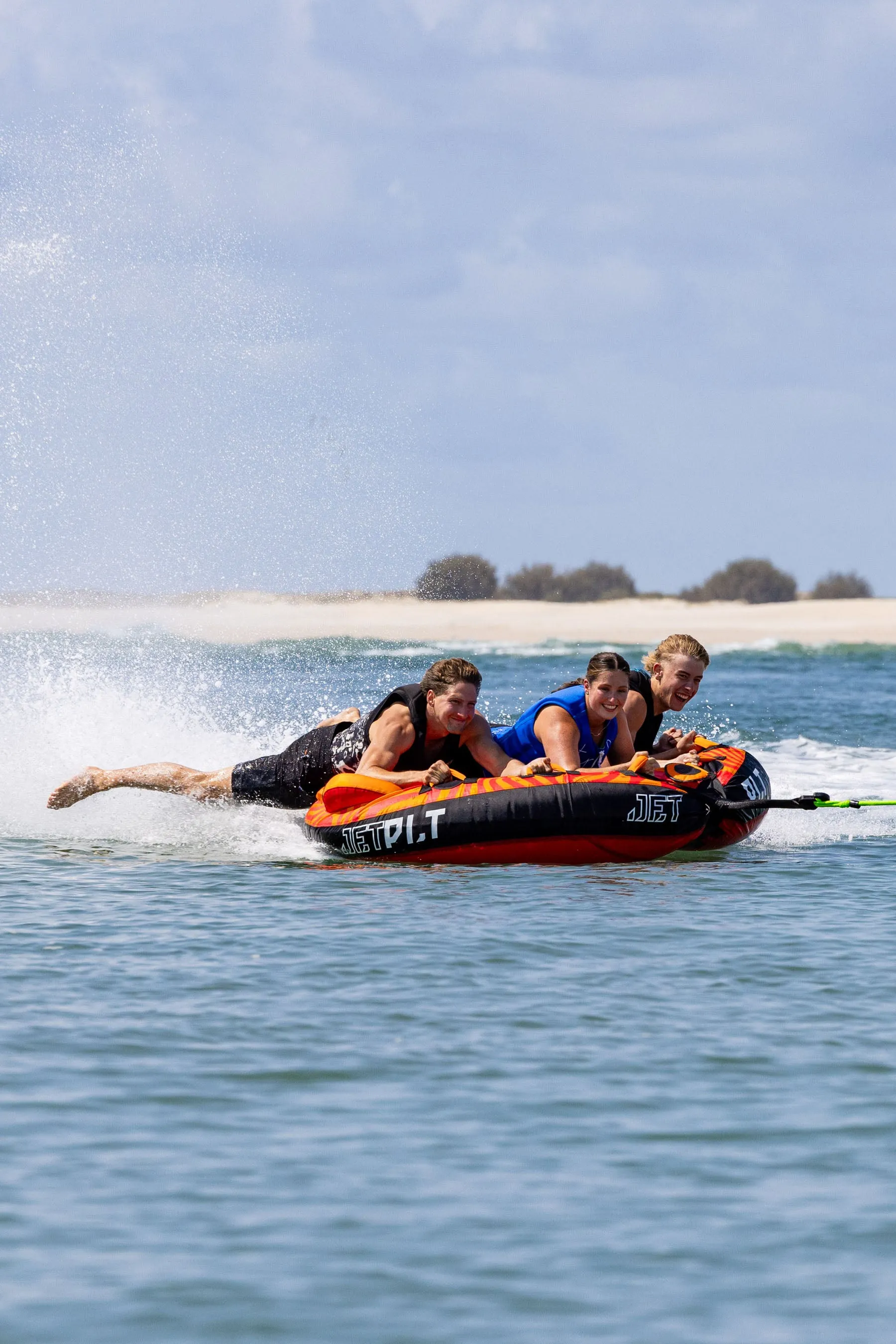 Jetpilot Skimmer 3 Person Towable Tube - Red/Orange