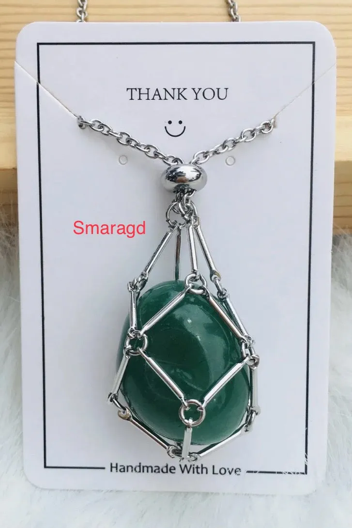 Jewelance™ - Adjustable Crystal Stone Holder Necklace