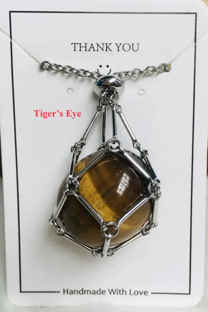 Jewelance™ - Adjustable Crystal Stone Holder Necklace