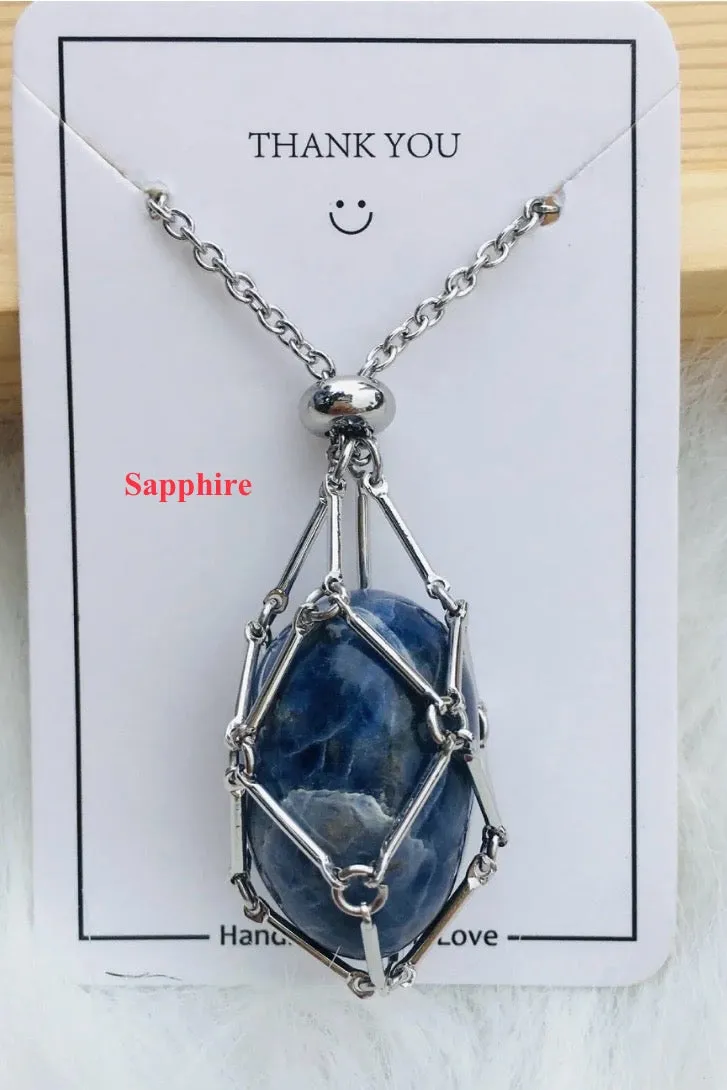 Jewelance™ - Adjustable Crystal Stone Holder Necklace