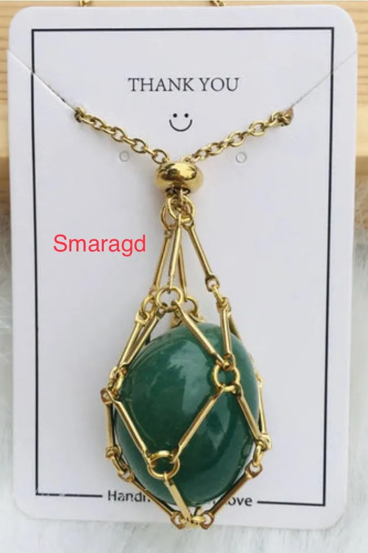 Jewelance™ - Adjustable Crystal Stone Holder Necklace