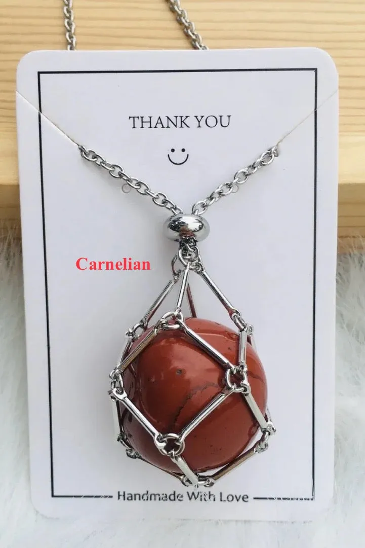 Jewelance™ - Adjustable Crystal Stone Holder Necklace