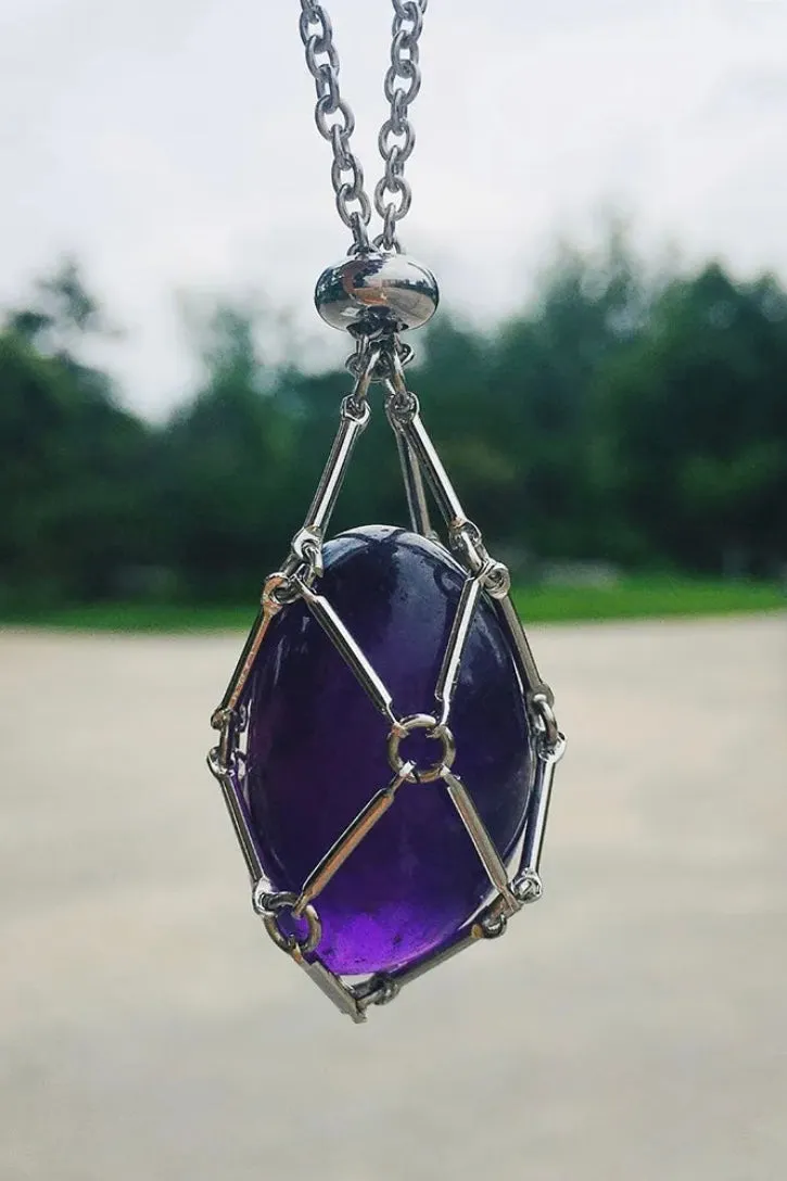 Jewelance™ - Adjustable Crystal Stone Holder Necklace