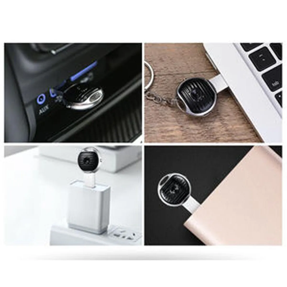 JNN S13 8GB USB Key Ring Covert Spy Audio Voice Recorder High Quality 192KBPS .WAV Sound Recording with 20 Hour Battery Life