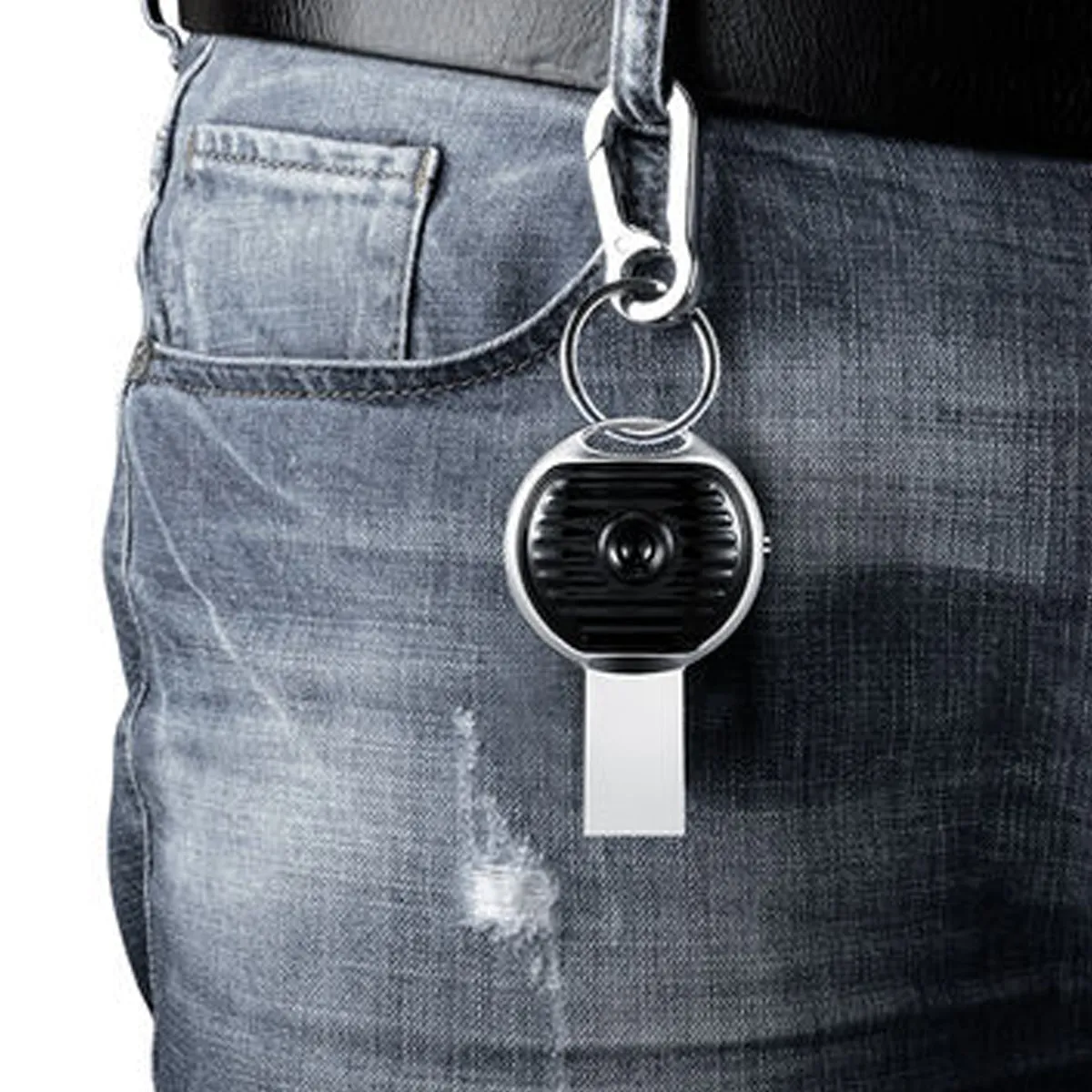 JNN S13 8GB USB Key Ring Covert Spy Audio Voice Recorder High Quality 192KBPS .WAV Sound Recording with 20 Hour Battery Life