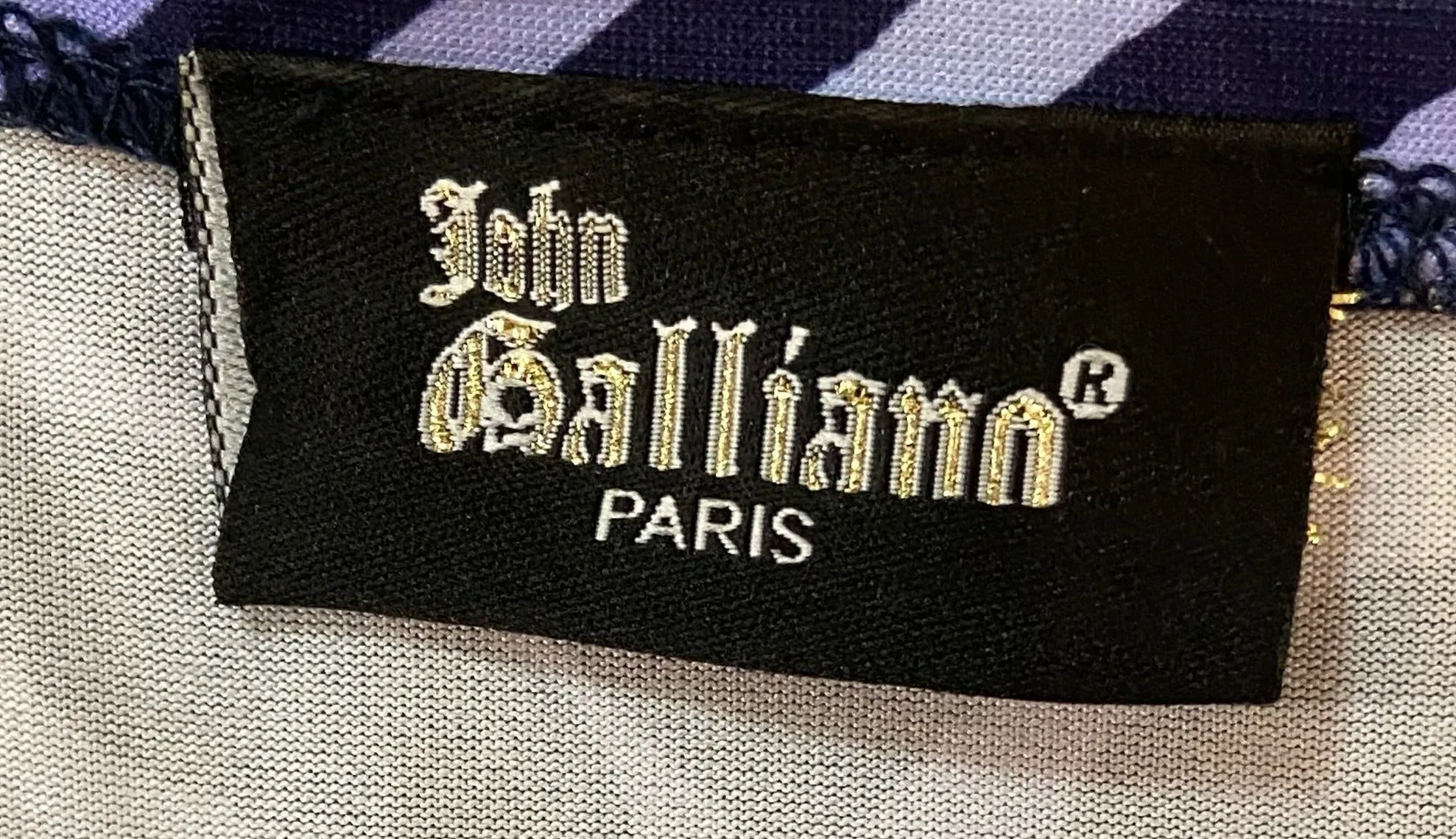 John Galliano Y2K Anime Tattoo Dress with Rhinestones