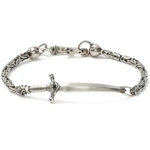 John Varvatos Bracelet Sterling Silver Dagger on a Chain