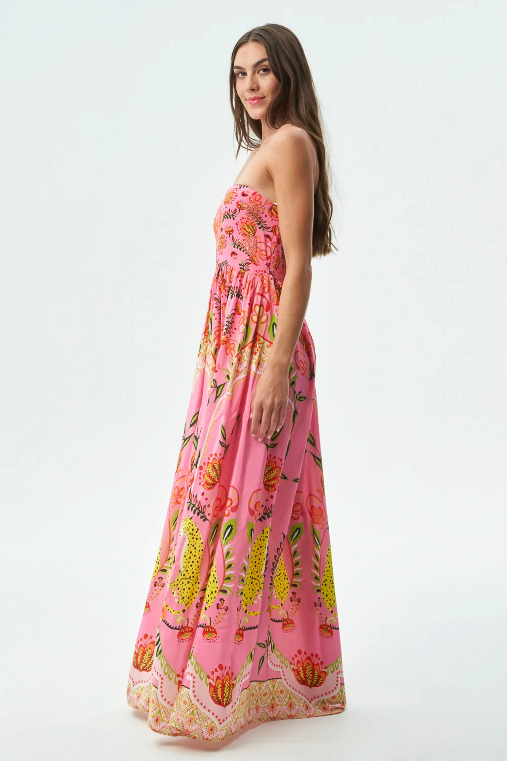 JULIAN DRESS - YUCATAN FLOWERS
