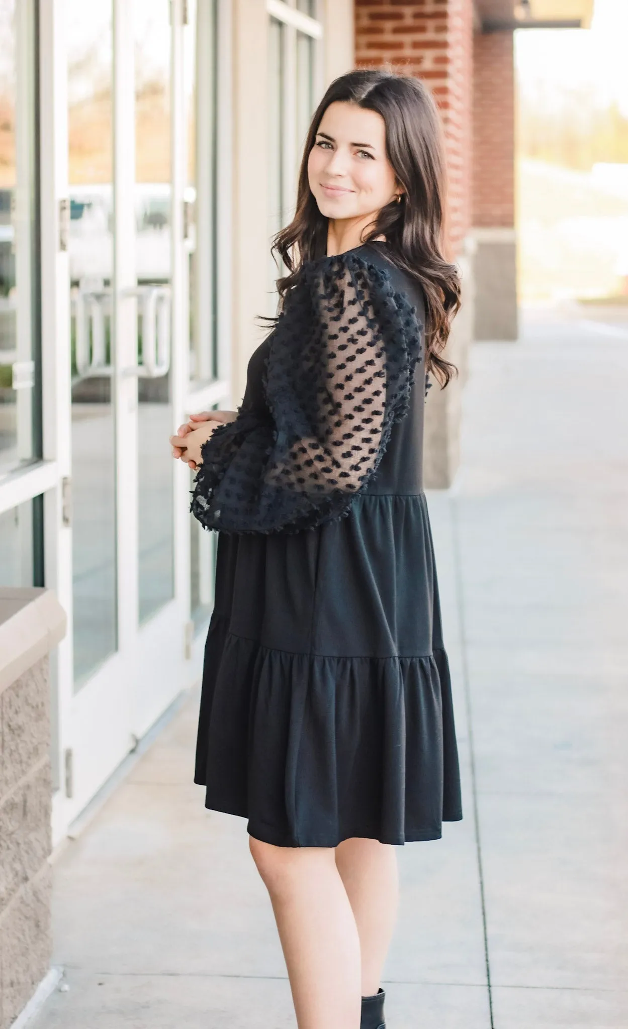 Just a Little Extra Black Dress