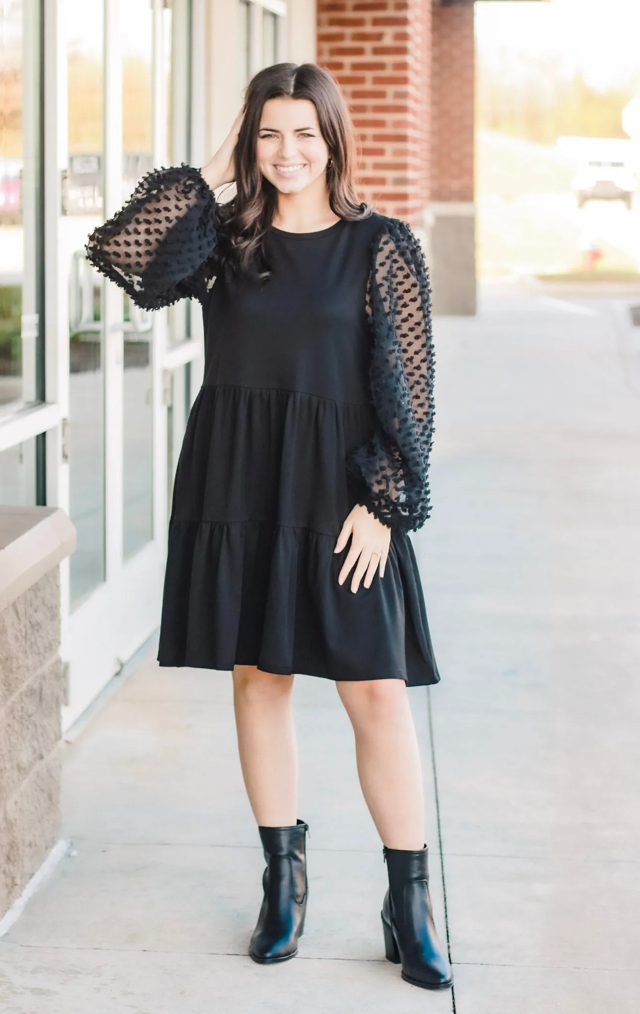 Just a Little Extra Black Dress