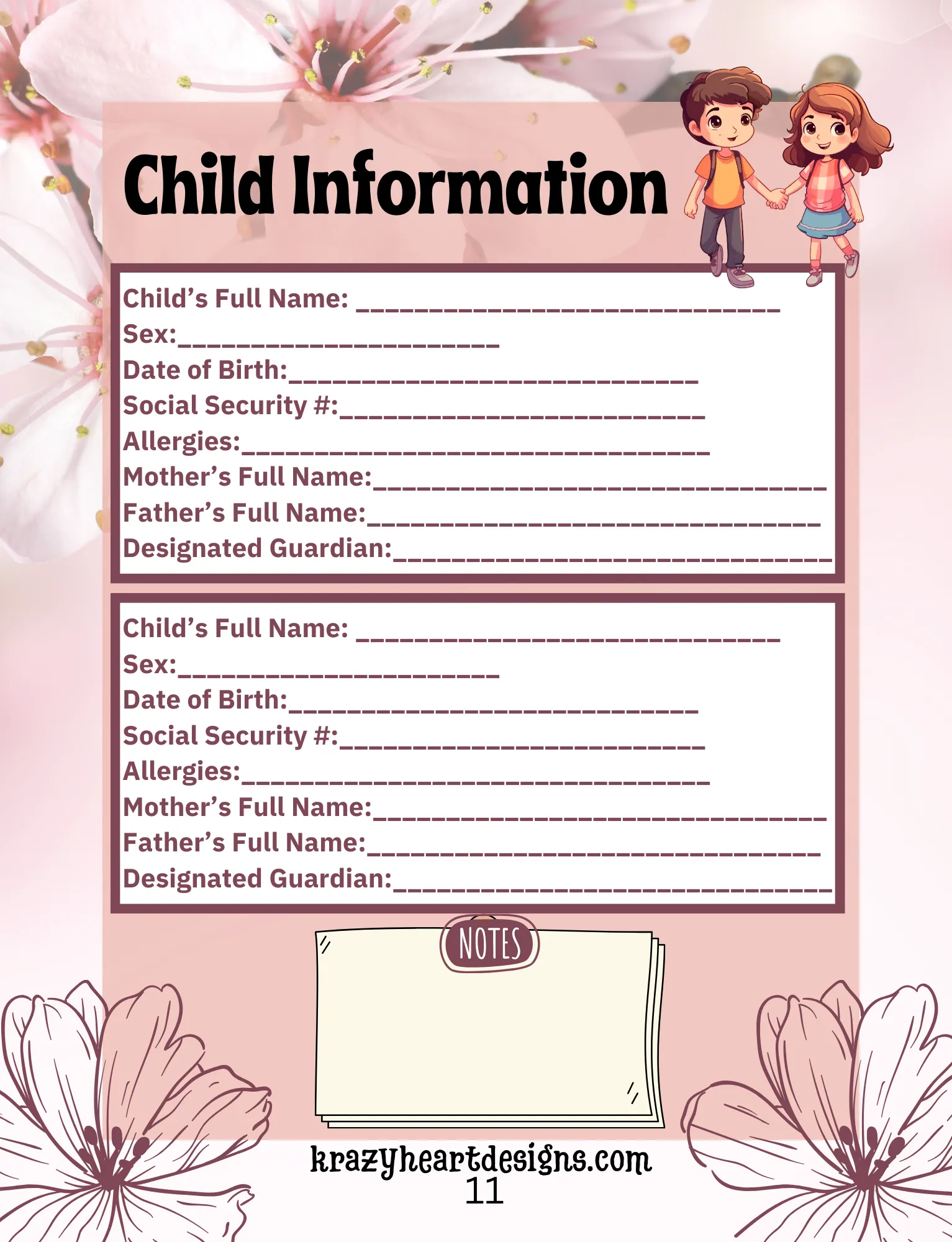 Just in Case-End of Life Planner Journal