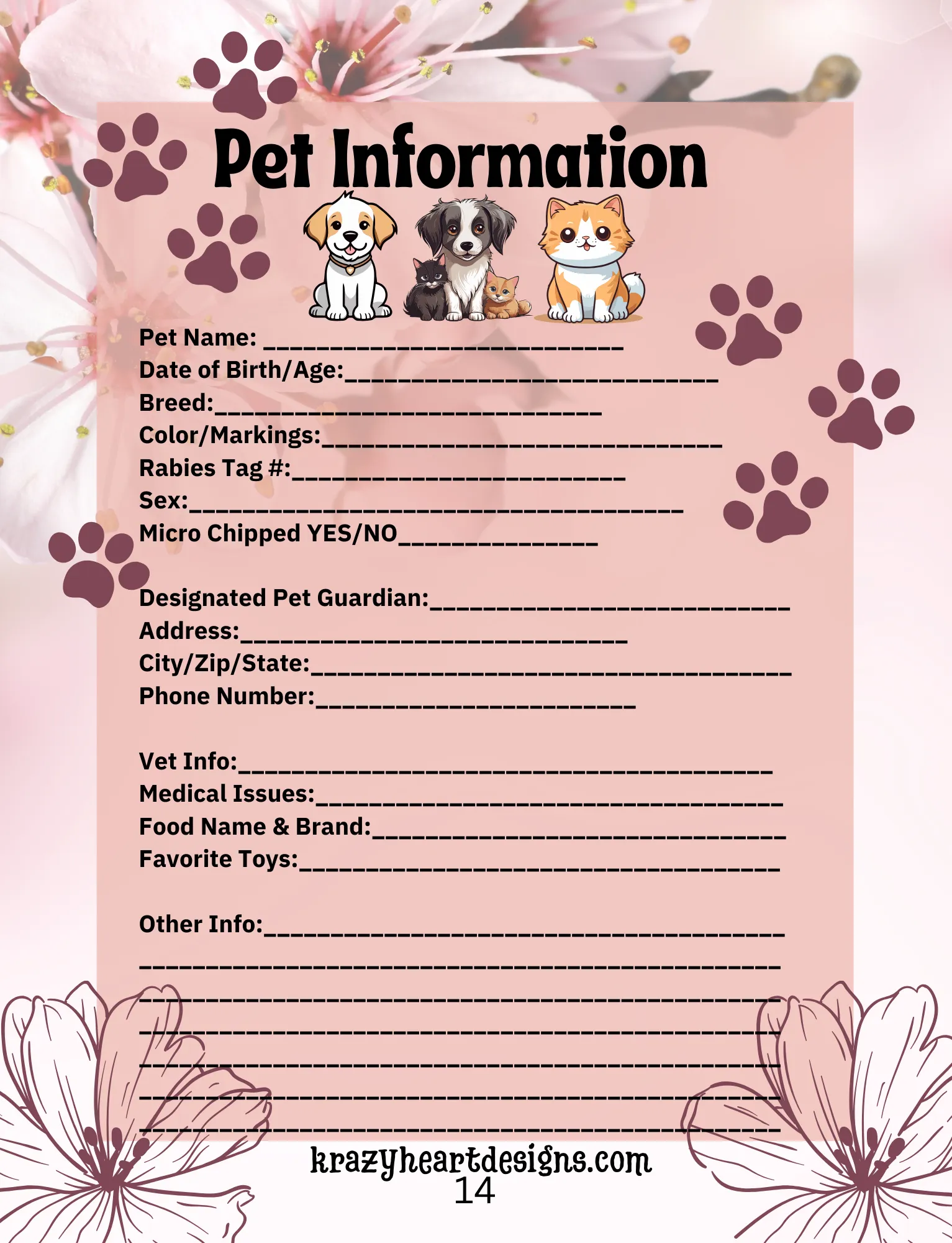Just in Case-End of Life Planner Journal