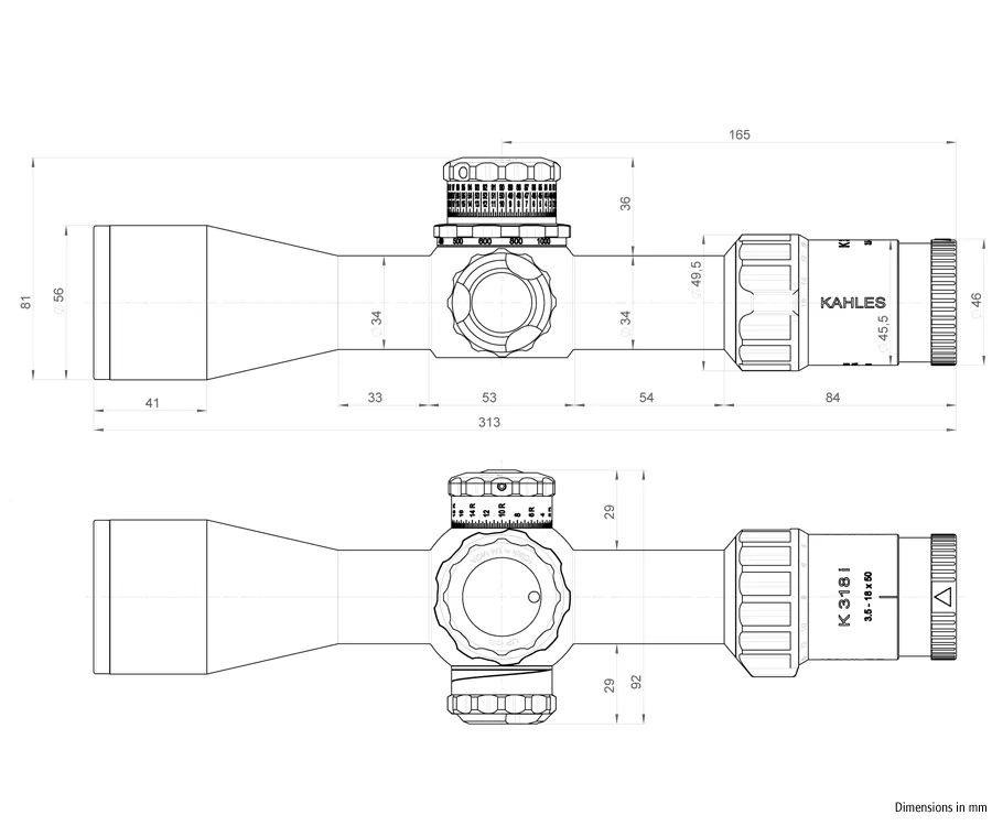 Kahles K318i 3-18x50i CCW (LSW) MOAK 10659