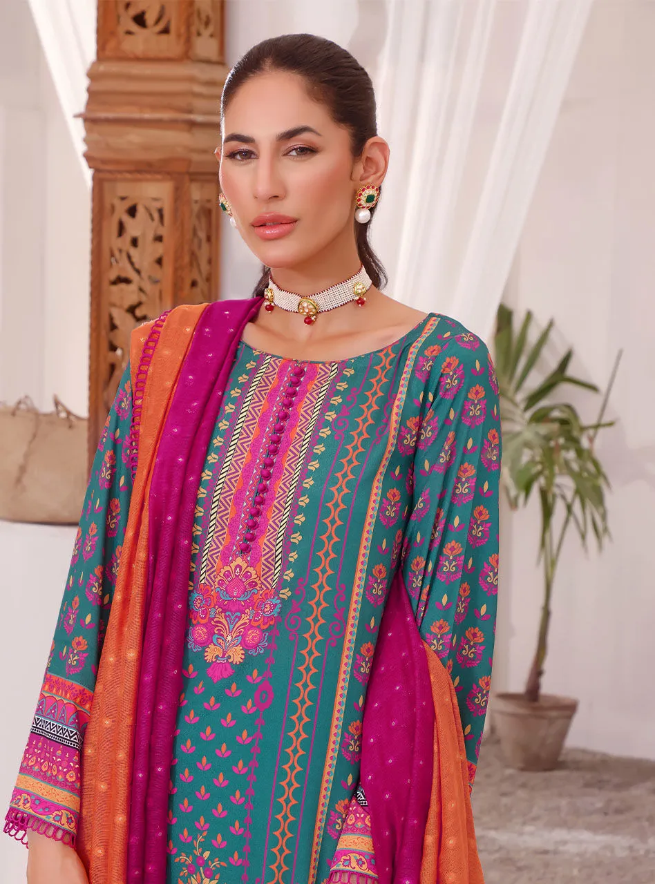 Kameez Trouser Pakistani Eid Dress in Silk Viscose