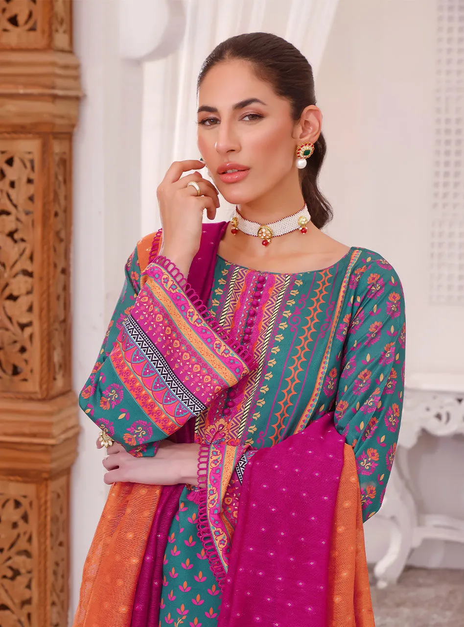 Kameez Trouser Pakistani Eid Dress in Silk Viscose