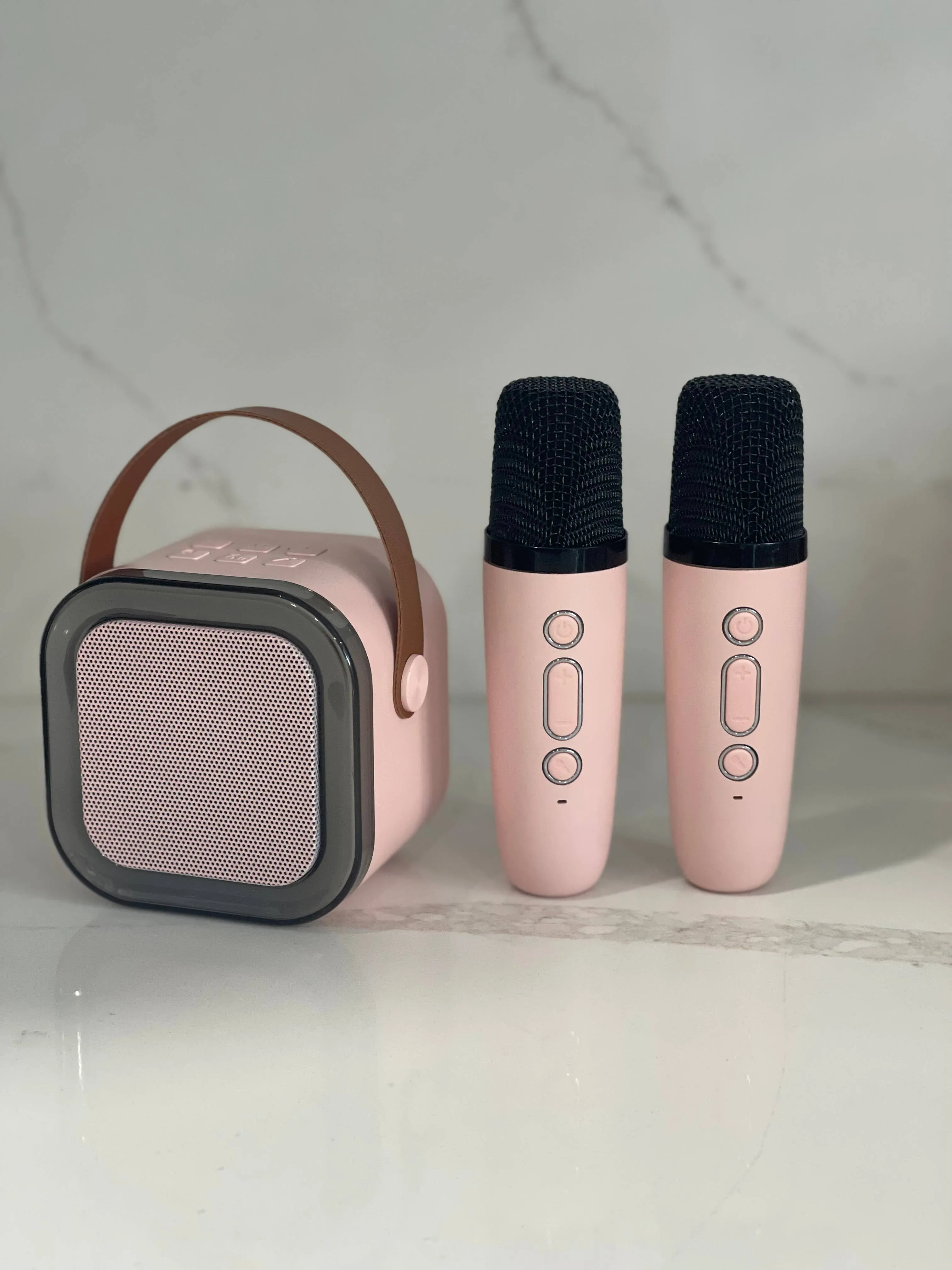 Karaoke Set- LED - Beige
