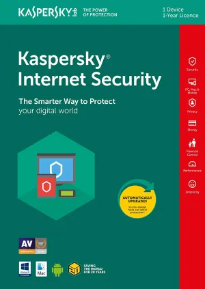 Kaspersky Internet Security 2019 (1Device/1Year) (PC/MAC)