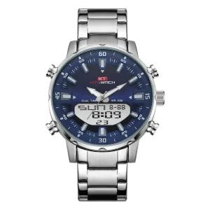 KAT - Dual Display Waterproof 3D Dial Analog Digital Quartz watch