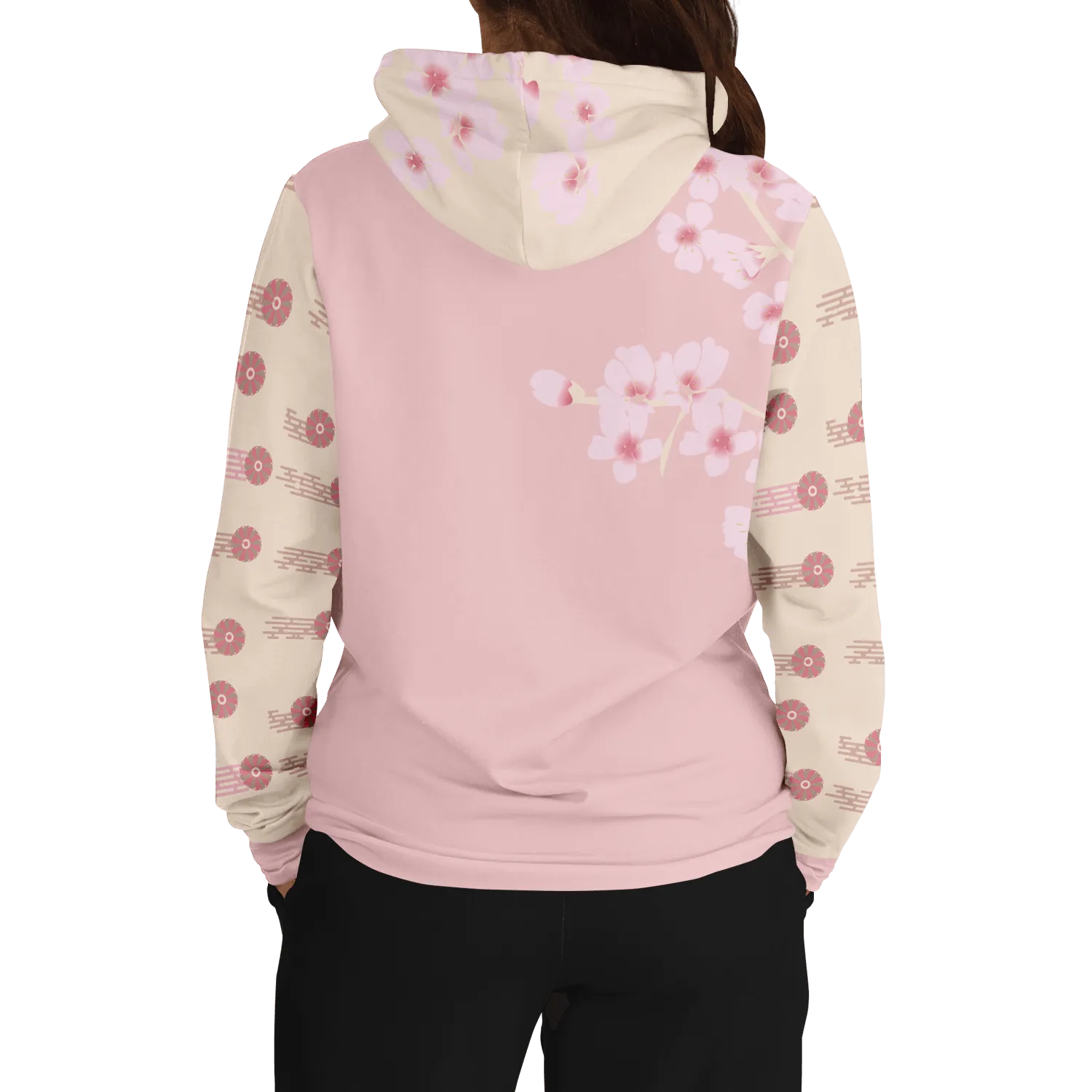 Katsukawa Shunsho Inspired Cherry Blossom Hoodie