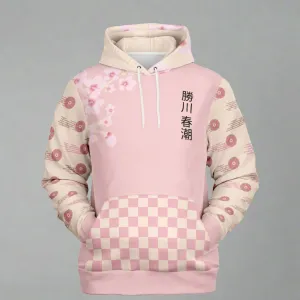 Katsukawa Shunsho Inspired Cherry Blossom Hoodie