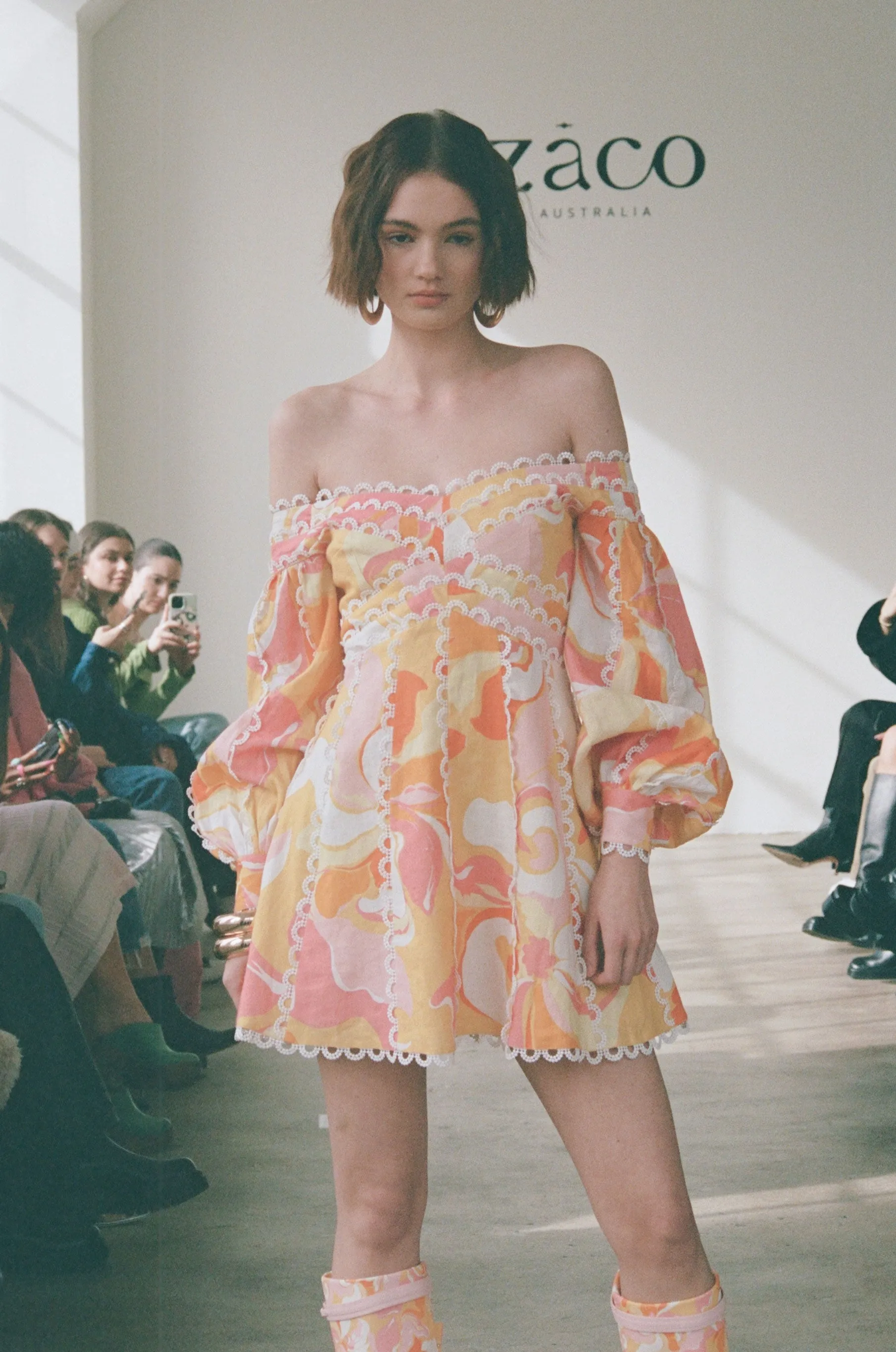 Kennedy Off Shoulder Dress - Calista Sunset