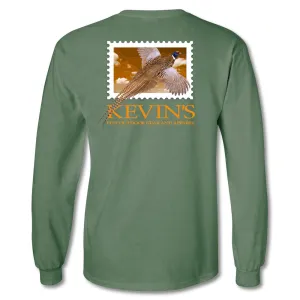 Kevin's Pheasant Stamp Long Sleeve T-Shirt