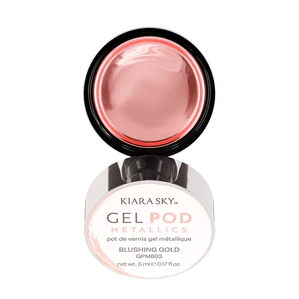 Kiara Sky - Gel Pods Metallics - Blushing Gold 0.17 fl (15 ml)