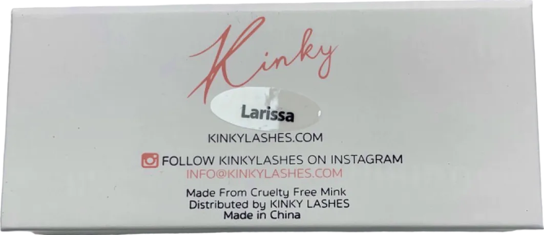 Kinky Lashes Cruelty Free Mink Larissa Lashes