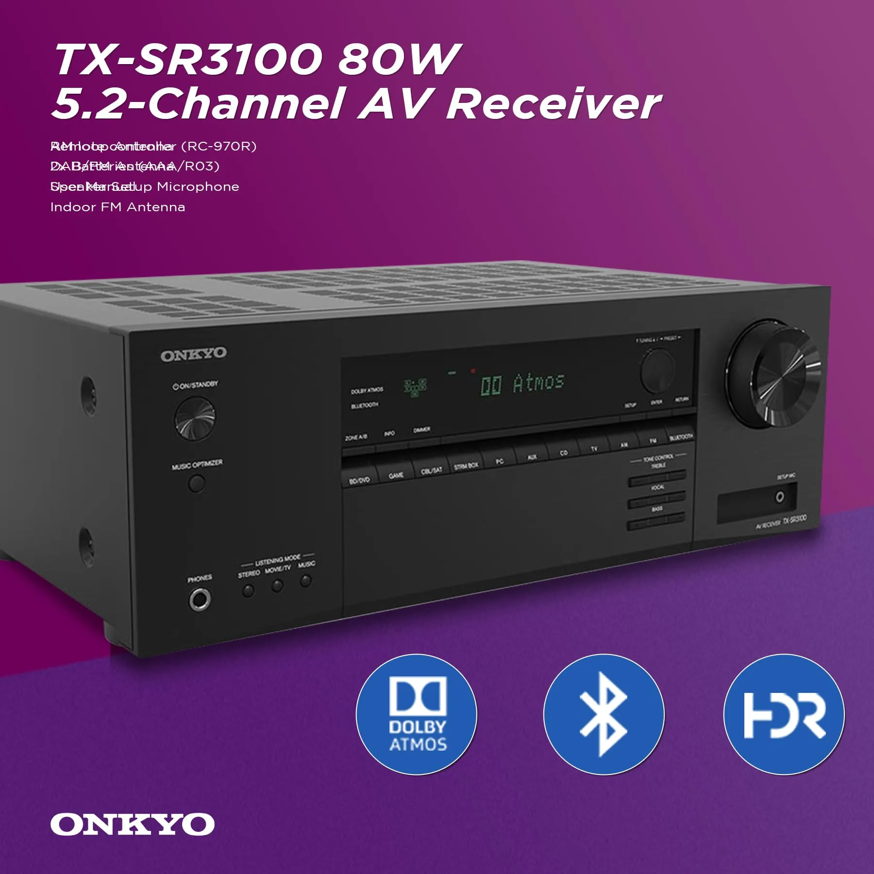 Klipsch Reference Theater Pack 5.1-Channel Speaker System   Onkyo TX-SR3100 80W 5.2-Channel AV Receiver