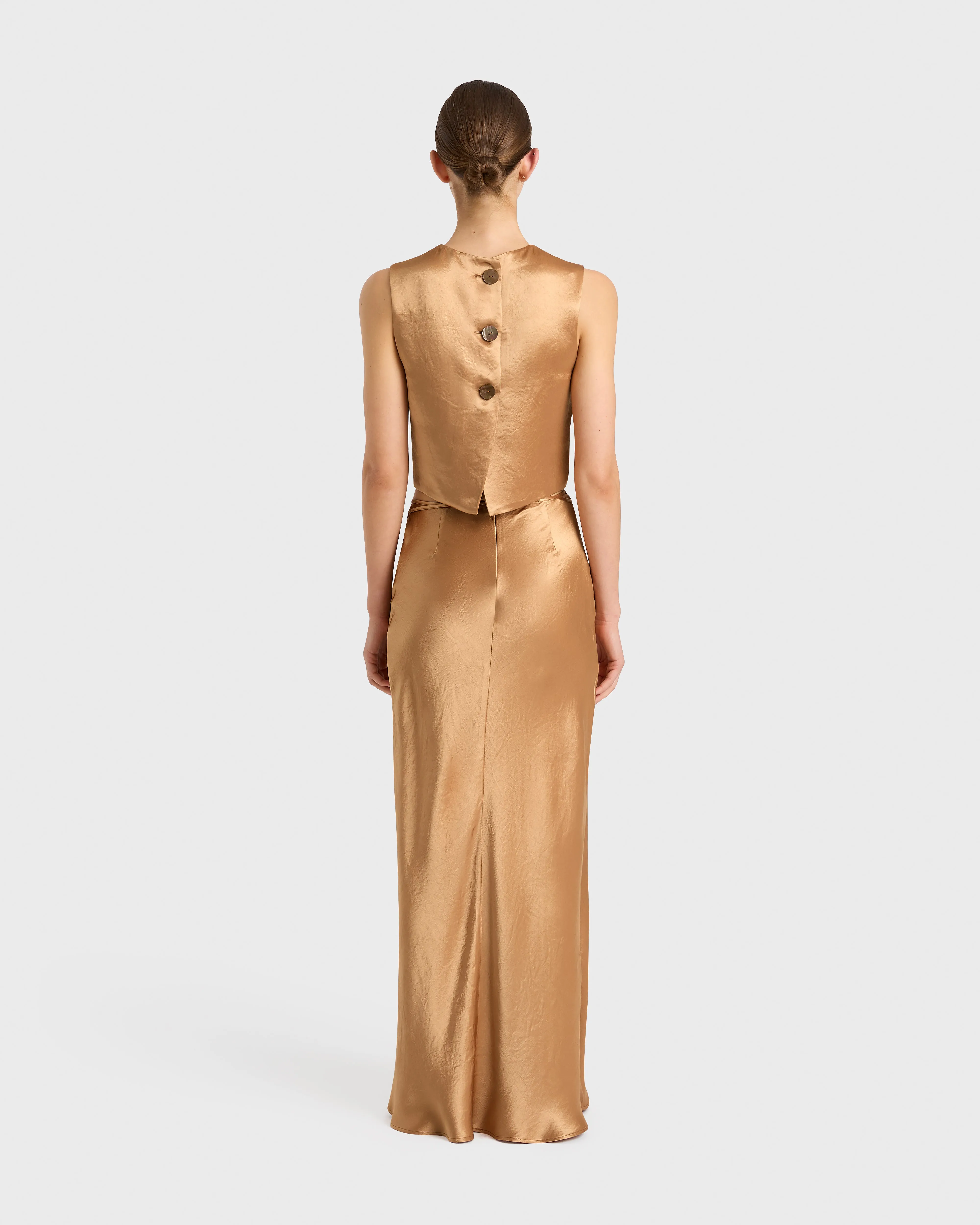 Kobe Bias Maxi Skirt - Honey