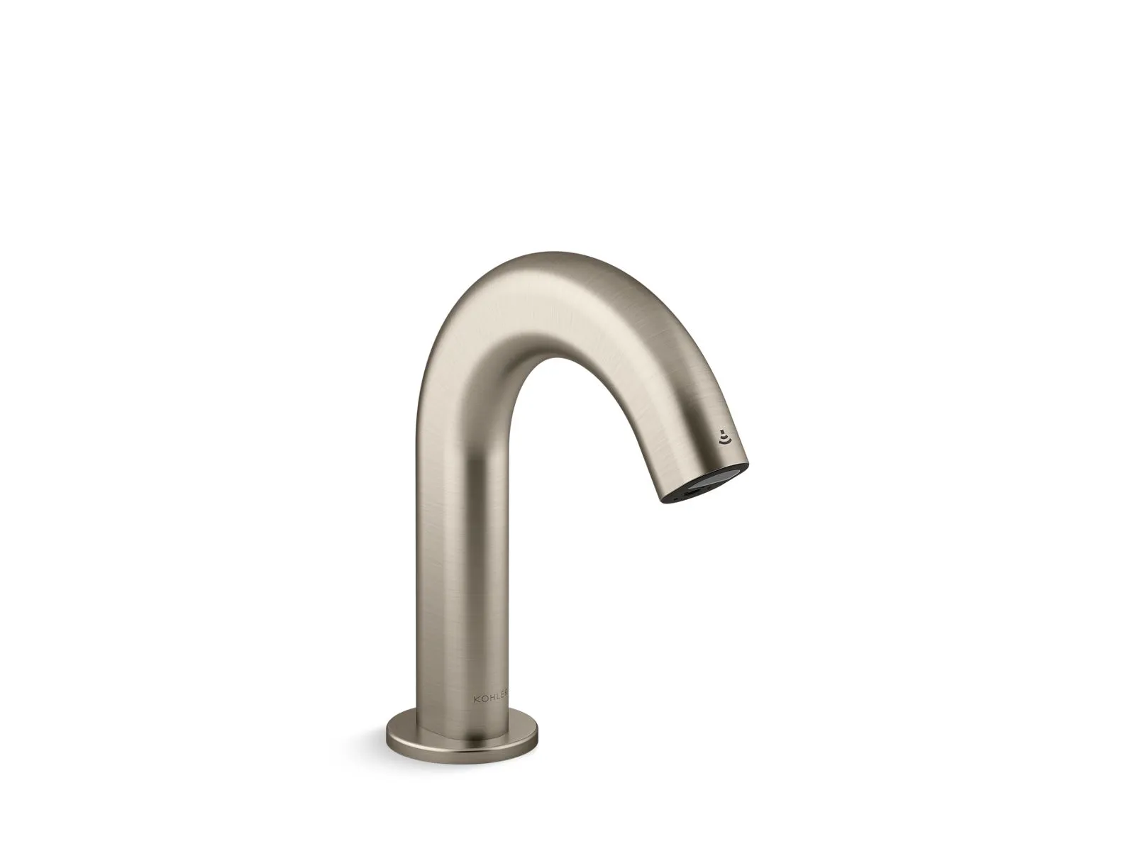 KOHLER K-103BB76-SBNA Oblo Touchless single-hole lavatory faucet with Kinesis sensor technology, AC-powered, less drain, 0.5 gpm