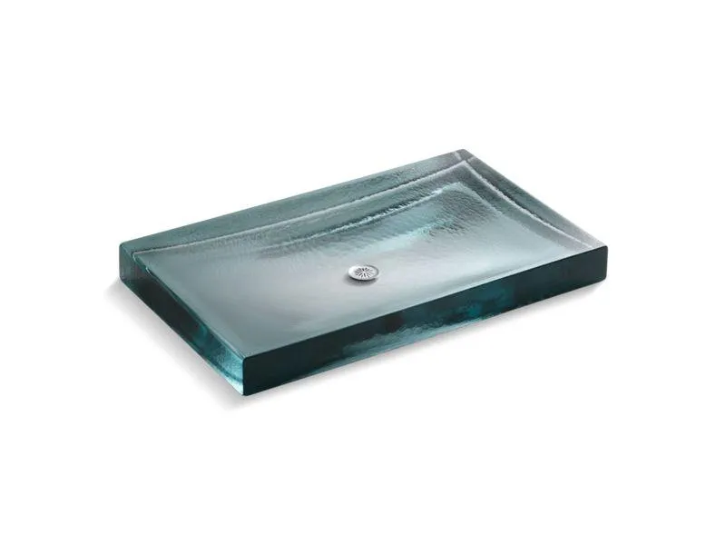 KOHLER K-2369 Antilia Wading Pool Glass vessel bathroom sink in Ice