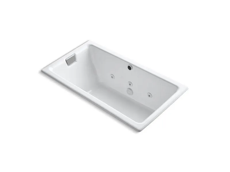 KOHLER K-856-JLH Tea-for-Two 66" x 36" alcove whirlpool with left drain