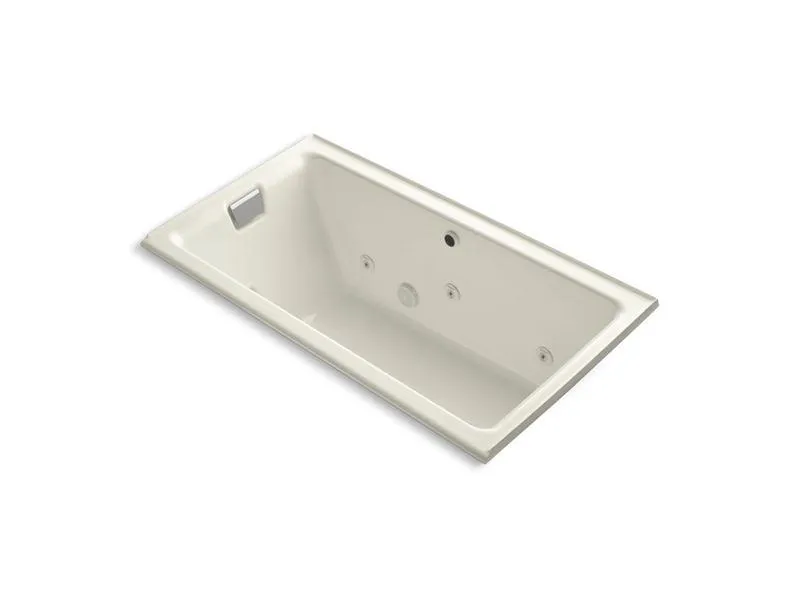 KOHLER K-856-JLH Tea-for-Two 66" x 36" alcove whirlpool with left drain
