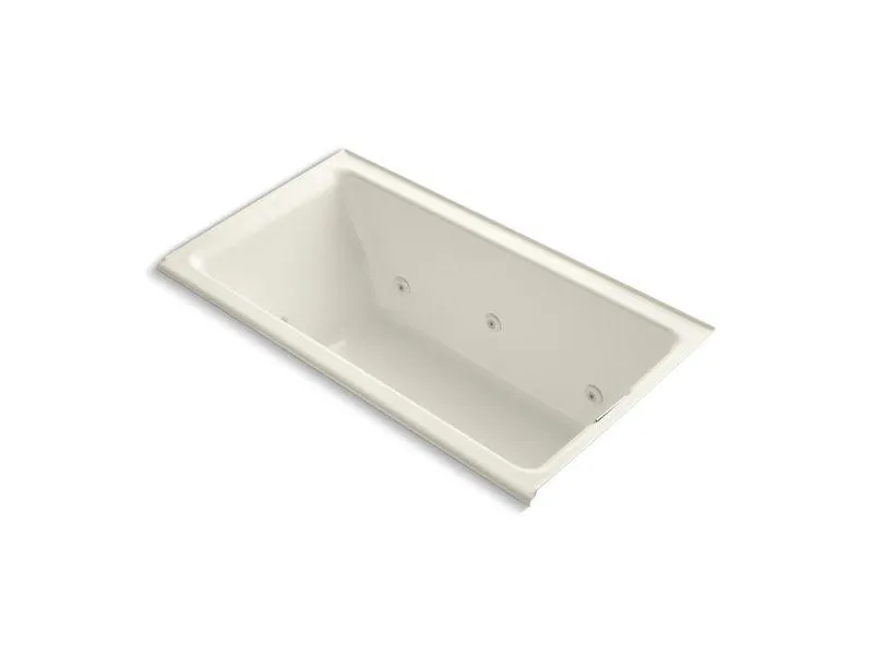 KOHLER K-856-JRH Tea-for-Two 66" x 36" alcove whirlpool with right drain