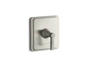 KOHLER K-T13173-4B Pinstripe Valve trim with lever handle for thermostatic valve, requires valve
